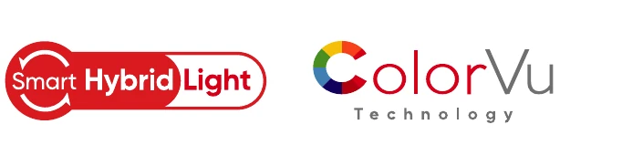 Smart Hybrid Light and ColorVu technology logos